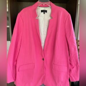 Talbots Plus Size Pink Blazer 24W